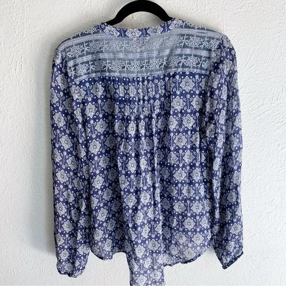 Sundance La Provence Top Sz Small Blue White - Picture 4 of 6